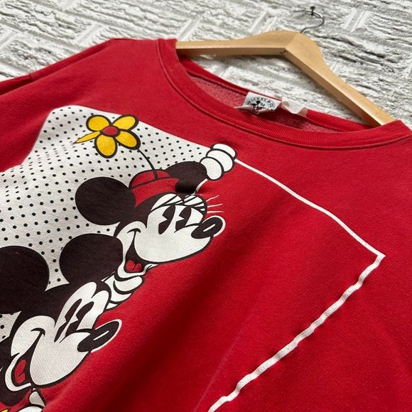 Vintage 90s Rate Mickey and Co Mickey and Minnie Sweatshirt 3XL XXXL - Picture 1 of 4